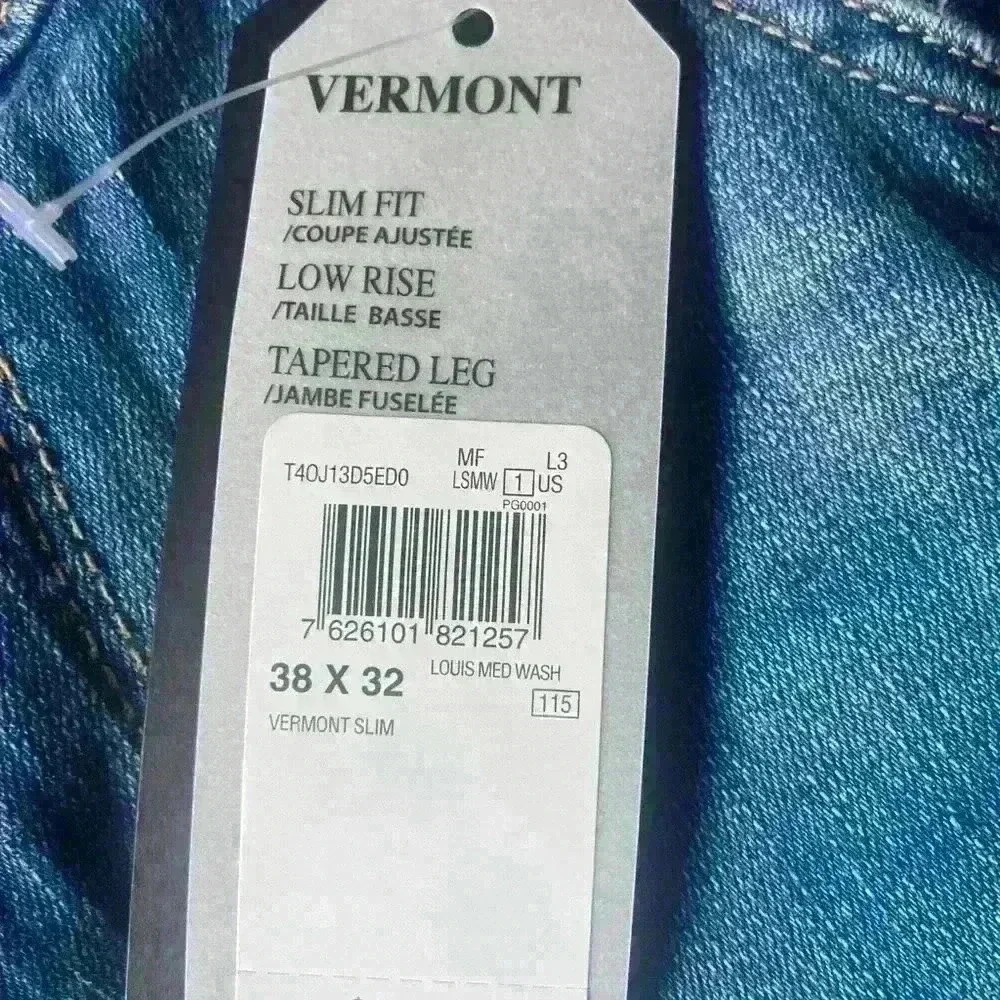 Men’s GUESS LOS ANGELES Jeans, Slim Fit, Low Rise, Tapered Leg, 38x32 Denim NWT - Picture 2 of 7